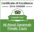 Kathy wins a Certificate of Excellence from Trip Advisor!